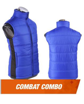 Mobius - sleeveless Bomber jacket Blue