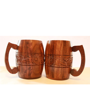  WOODEN BARREL MUG -MV WA0010